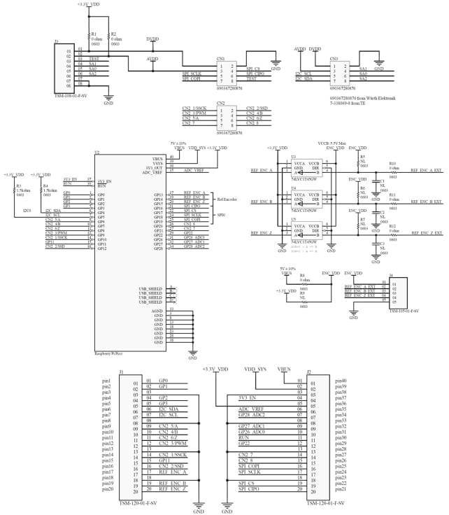 Schematic - Monolithic Power Systems (MPS) EVKT-MagAlpha-MagDiff Communication Kit